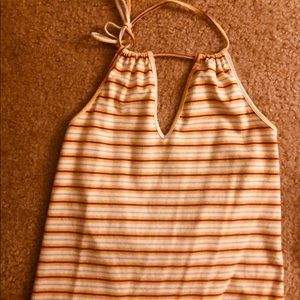 Stripped halter top
